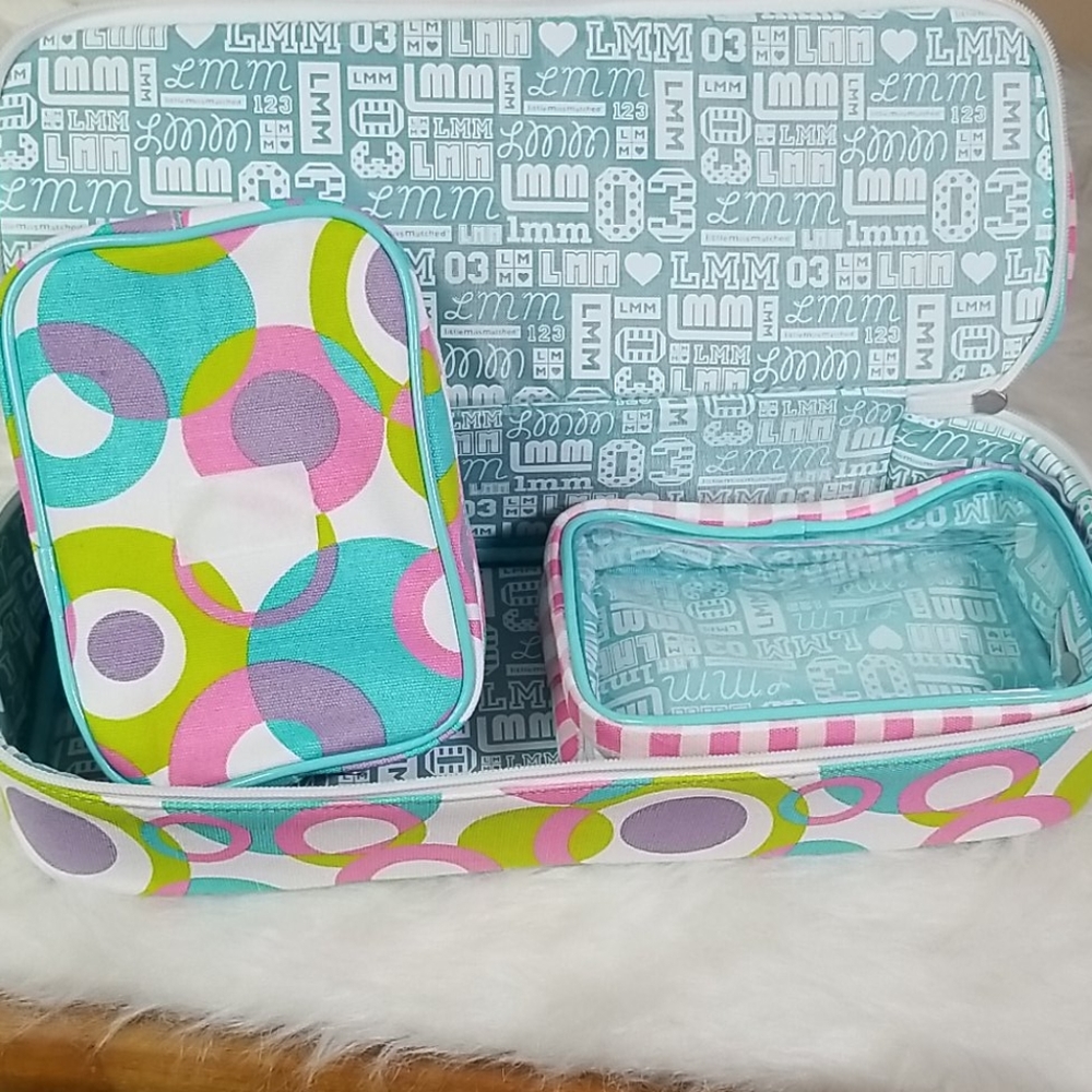LITTLE MISMATCHED TOTE WITH 2 TRAVEL CASES - Picture 6 of 8